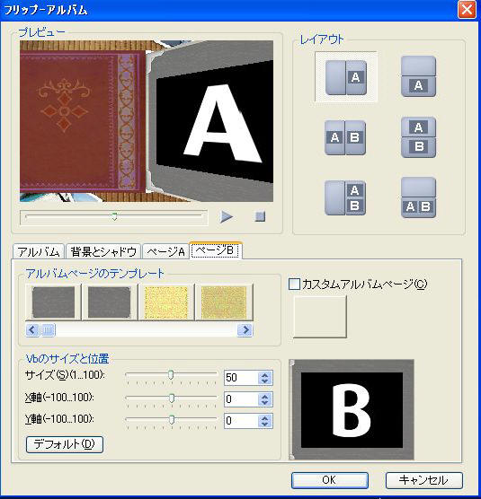 オプションの表示